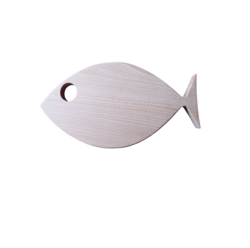 Poisson décoratif en bois massif sur fond blanc, fabriqué artisanalement par Manufacture Dubosc et Fils. Ce poisson en bois est conçu pour une décoration intérieure ou extérieure, ajoutant une touche naturelle et authentique à votre espace. Parfait pour compléter une ambiance marine ou rustique.