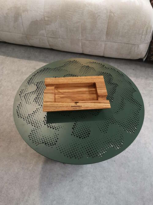 Cendrier original en bois naturel, fabrication sur-mesure Manufacture Dubosc & Fils