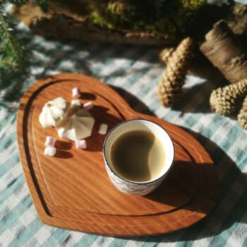 Dessous de plat en bois massif fabriqué artisanalement en France.